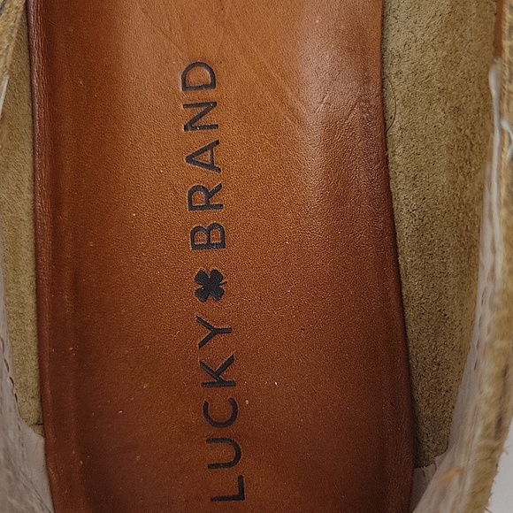 Lucky Brand Brogan 2 Leopard Print Leather Loafers Size 7.5 - Picture 13 of 14